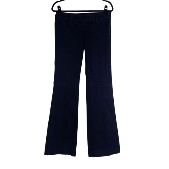 Ann Taylor Y2K Low Rise Pintuck Pleat Boot Cut Flare Jeans 6 Dark Wash Denim - Picture 11 of 11